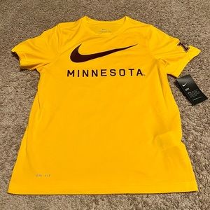 NWT Boys Nike Dri-Fit Minnesota Gopher Tshirt